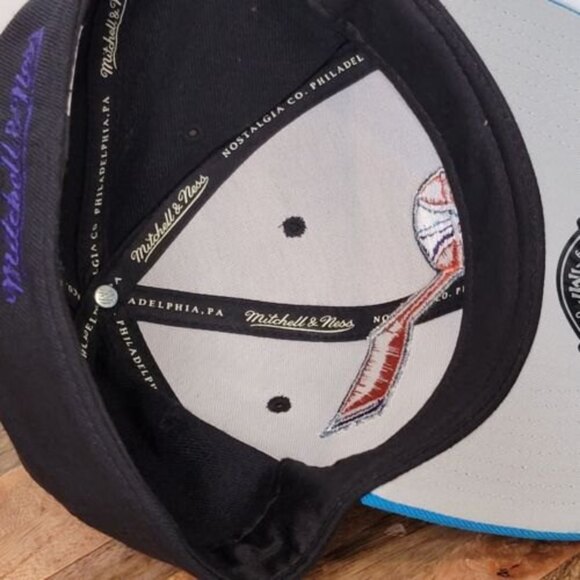 Mitchell & Ness Utah Jazz Throwback Hat Fitted NBA Nostalgia Co. FREE SHIPPING - Picture 9 of 9